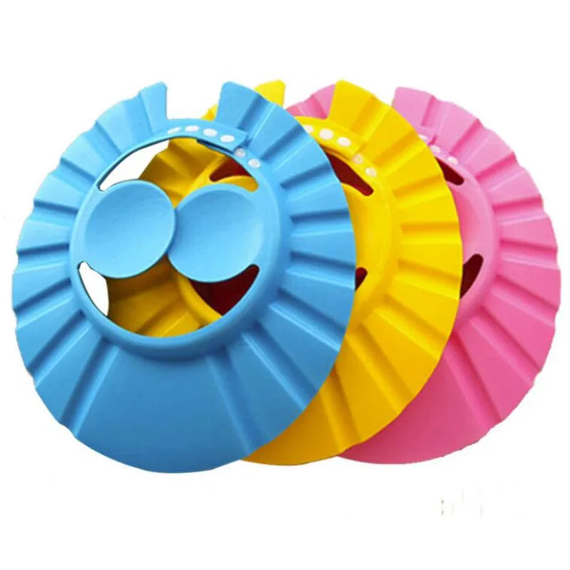 Shemen - Safe Shampoo Shower Bathing Bath Protect Soft Cap Hat For Baby Wash Hair Shield Bebes Children Bathing Shower Cap Hat Kids