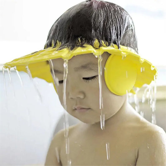 Shemen - Safe Shampoo Shower Bathing Bath Protect Soft Cap Hat For Baby Wash Hair Shield Bebes Children Bathing Shower Cap Hat Kids