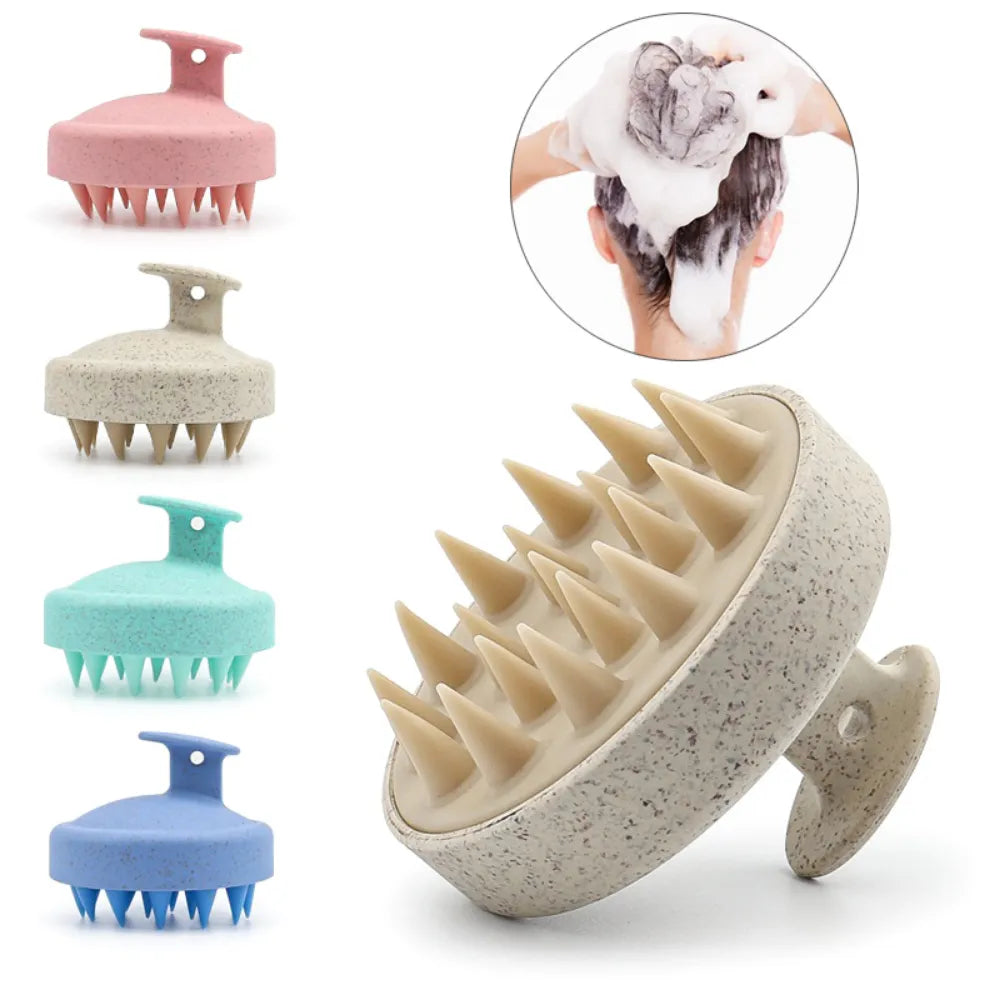 Shemen - Silicone Shampoo Brush Head Scalp Massage Comb
